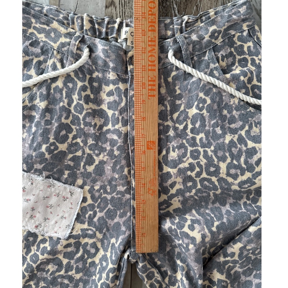 POL Womens Boho Leopard Patchwork Jogger Pants Sm… - image 9